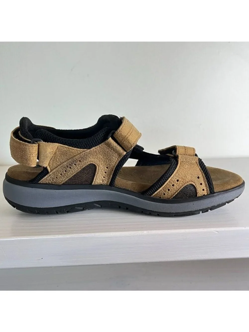 SAS Mens 9.5 Maverick Sport Sandal Comfort Outdoor Hiking Granola Made in USA - Picture 10 of 12
